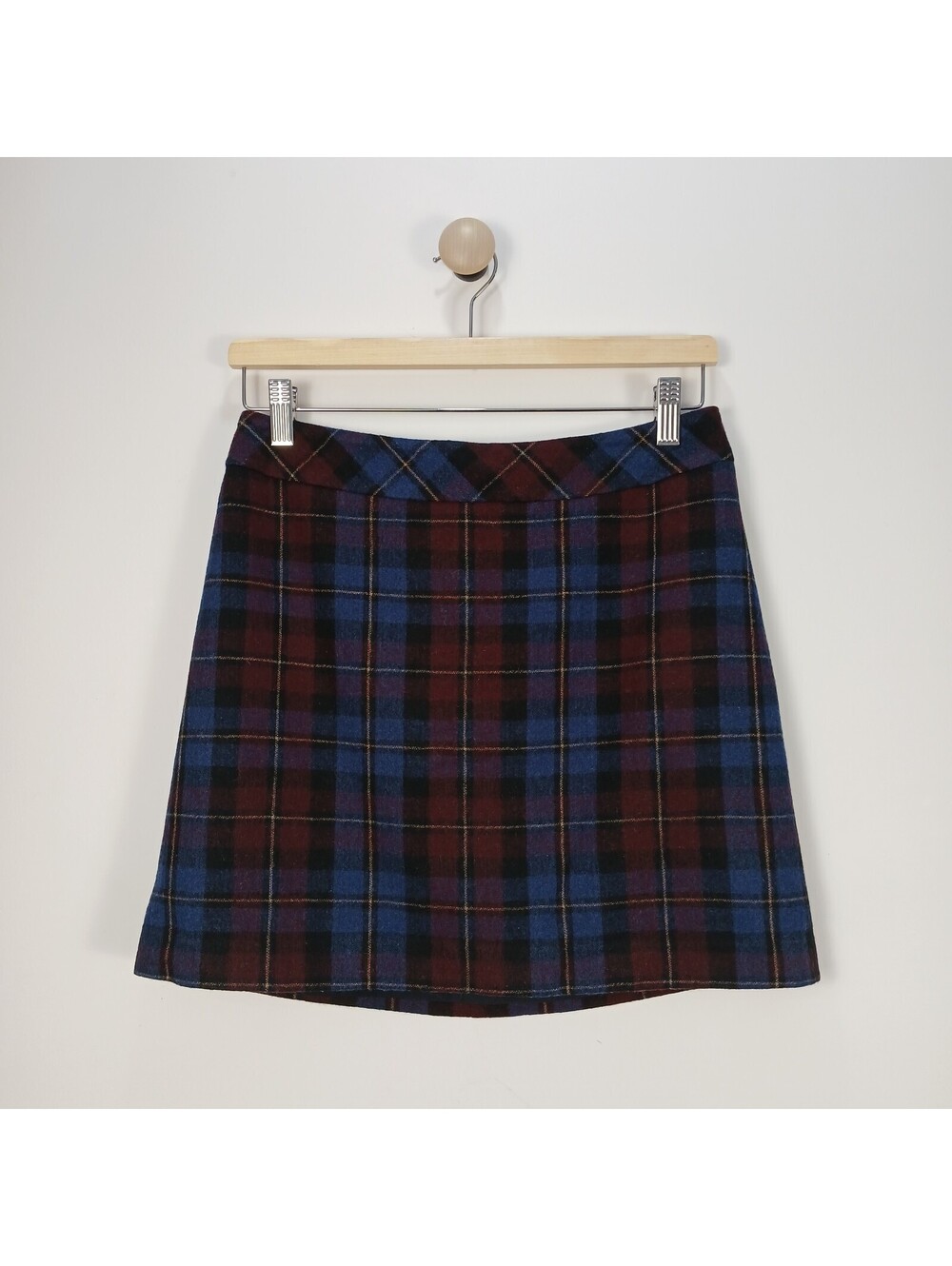 Jacob Womens Skirt Size XSmall Wool Grunge Dark Academia Retro Mini Tartan Plaid